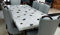 Couchtisch in quadratischer Form, 35,6 x 35,6 cm, Schwarz und Weiß, Achat, Stein, Epoxidharz, mit eleganter Optik