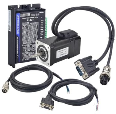 DSZUJTYROP Nema 17 Closed Loop Stepper Electronic Starter kit 72Ncm(101.98oz.in) Nema 17 Step Electronic Starter + CL42T-V41 Driver Motor