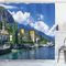 TACOKI 3D Duschvorhang 180x200 Venedig Duschvorhang Italien Bad Vorhang Antischimmel Wasserdicht Duschvorhänge Textil Polyester für Badezimmer Badewannen mit 12 Haken 81z