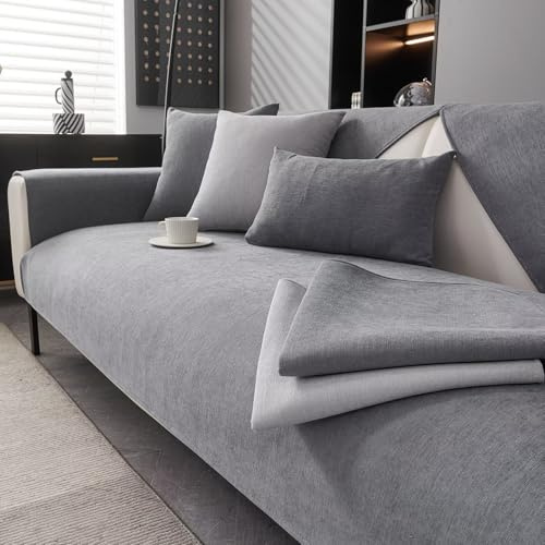 Sofa Überzug, Sofadecken für Sitzfläche 1 2 3 4 Sitzer, Überwurfdecken für Sofa, Sofaschoner Rutschfest, Couchbezug Katze Hundeschutz, Sofabezug Ecksofa für L-Form U-Form Sektionssofa, 90*180cm