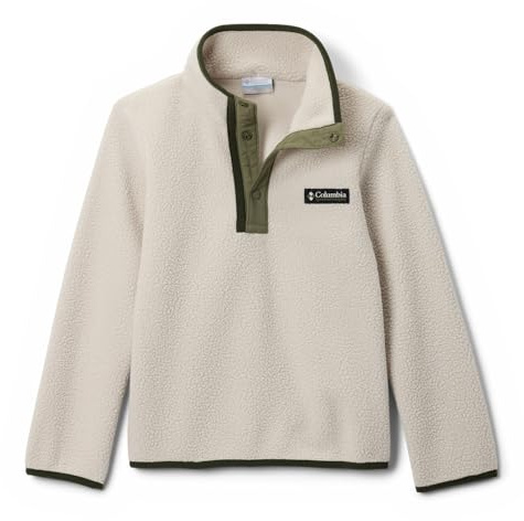 Columbia Youth Unisex Helvetia 2 Half Snap Fleece, Fleece Pull Over, Dark Stone, Stone Green, S