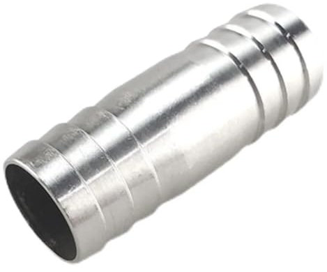 REIUAFWYGV 6/8/10/12/13/14/15/16/17/18/19/20/21/22/24/25/26/27/28mm Hose Barb Straight Two Way 304 Stainless Steel Pipe Fitting Connector(24mm)