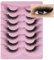 Faux Cils Cils Yeux De Chat Cils Yeux De Renard Cils Volume Effet Naturel Lot De 7 Paires De Faux Cils En Vison Avec Bandes Duveteuses (#1)