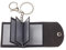 NICENEEDED Mini Porte Clés Photo Porte Clés avec Photos Porte Clés Mini Album Photo Personnalisé en Cuir Porte Clés Souvenir de Petite Taille à Faire Soi Même Livre D'Images pour la Famille Noir
