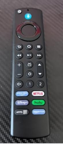 Mando a Distancia por Voz de Repuesto(4 Gen) para AMZ Fir-e TV Stick 2nd Gen,3rd Gen,Lite,4K,4K MAX,Smart TV Cube 2nd 3rd Gen, con Bluetooth y 6 Botones de Atajo