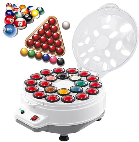 Snooker-Ball-Set, automatische Reinigung, 16 Bälle, Snooker Cleane, kugelsicherer Pool-Ball-Reiniger mit ballistischer Geräuschreduzierung, geeignet für Billard-Ball-Set (22 Bälle)
