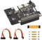 PCIe to 2-Channel SATA HAT+ Adapter for Raspberry Pi 5, SATA 3.0 Expansion Board with Dual SATA Ports, LED Indicators, EEPROM, Plug and Play, High-Speed HDD/SSD Storage Support