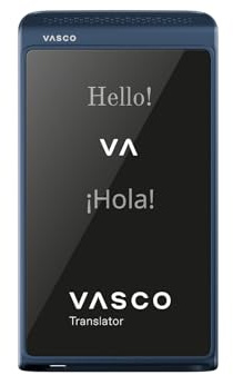 Vasco Translator Q1 | Traduttore simultaneo con clonazione vocale IA | 113 Lingue | Internet gratuito a vita in quasi 200 paesi | Slate Blue