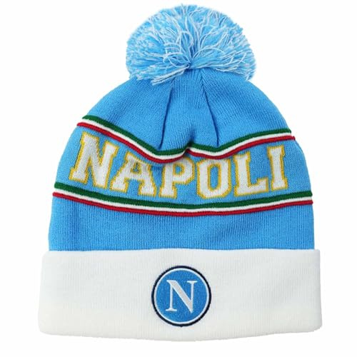 GIFTS 4 ALL Unisex Napoli Calcio Football Winter Bronx Hat, Napoli Bobble Hat, Napoli Woolly Ski Hat, Napoli Fans Match Day Hat