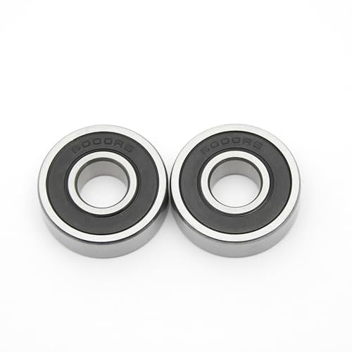 Steinfelder Normteile - 2 Stück Kugellager 6000 2RS / 10x26x8 mm Rillenkugellager 2x