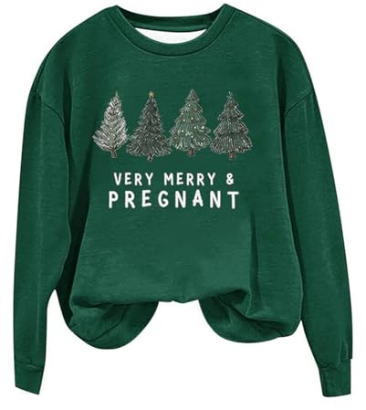 Sudadera suelta de manga larga con cuello de cuello, estampado de letras, ligero, Dark Verde, XXL