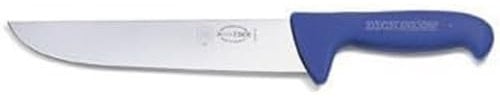 F. DICK Blockmesser, Hackmesser ErgoGrip (Messer mit Klinge 30 cm, X55CrMo14 Stahl, nichtrostend, 56 HRC) 82348301, Chromstahl, Blau