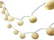 Blaze On Ambient Ball Fairy Lights (Cream) – 20 Warm White LED Lights – Hand–Spun Cotton Balls – USB Powered and Includes UK 3–Pin USB Adapter – Indoor Decorative String Lights