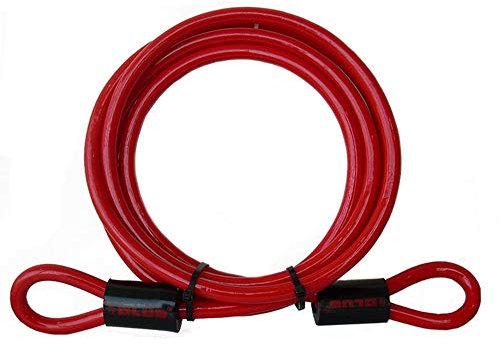 The Club UTL904 Kabelschloss aus geflochtenem Stahl mit geflochtenem Kern