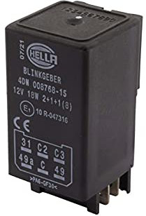 HELLA 4DN 008 768-151 Blinkgeber - 12V - 6-polig - elektronisch - mit Halter/mit Zubehör