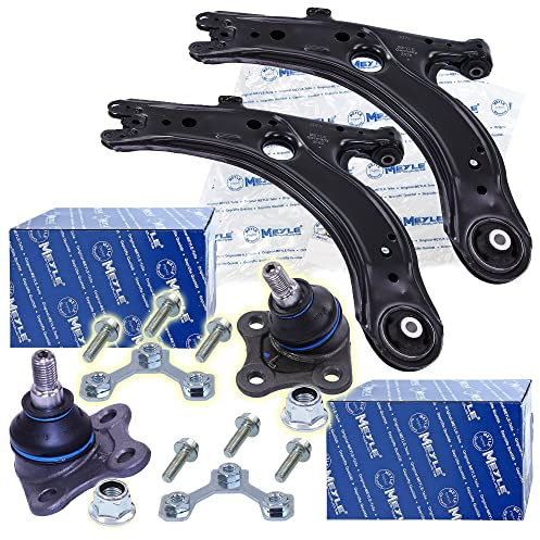 Original MEYLE 2x Querlenker Dreieckslenker Achsschenkel Lenker Radaufhängung + 2x Traggelenk Traggelenke Führungsgelenk Satz Set vorne
