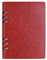 Zhi Jin Notizbuch loses Taschenleder nachfüllbares A5 Ringbinder-Tagebuch harter Umschlag Geschäftstagebuch rot