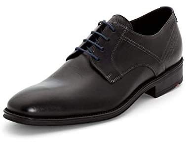 LLOYD Gala, Zapatos de Cordones Derby Hombre, Negro Midnight, 43 EU