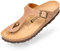 BOnova Ibiza Fettleder braun in Größe 40 aus hochwertigem Echtleder. Damen-Zehentrenner mit anatomisch geformten Kork-Fußbett. Stylische Pantolette zum Wohlfühlen
