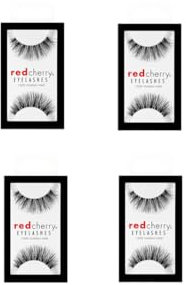 Red Cherry Lashes - #523 Sage Multipack (4 Pairs) - Professional Echthaarwimpern (4 Paar) Eye-lashes für den natürlichen Look