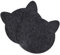 wortek Edle Platzdeckchen Kinder aus Filz 2er Set, Platzsets Kinder Tischsets Abwaschbar, Tischunterlage Kinder Tischuntersetzer Untersetzer Teller – Teller Untersetzer Filz Platzset Katze 45x25 cm