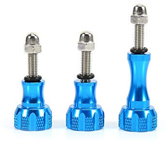 VBESTLIFE Bolt Nut Screw, 3 x Aluminum Stainless Thumb Knob Set for GoPro HD Hero 4 3 3+ 2, Wearable Durable Long Life