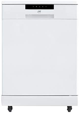 SPT SD-6513W Energy Star 24″ Portable Stainless Steel Dishwasher – White