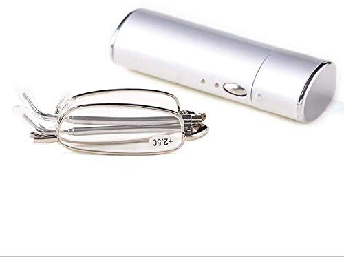 Gafas de lectura portátiles, hombres y mujeres pueden usar gafas de lectura ultraligeras de cristal plegables de moda