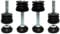 cyclingcolors 4x Gewindestopfen stopfen rundrohr stellfuß einstellbar schraubfuß möbelfuß Endkappe, 30mm