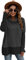 Famulily Cowl Neck Womens Color Block Long Sleeve Hoodies Oversized Sweatshirt Pullover Top With Drawstring Black S/M