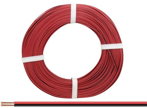 Donau Elektronik 225-010-25 Litze 2 x 0.25mm² Rot/Schwarz 25m