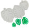 Tropische Blätter Silikonformen Monstera Leafage Silikon Fondant Form für Kuchen Dekorieren Form für Kuchen Süßigkeiten Schokolade Backen Sommer Party Zubehör (1 Packung)
