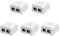 iwillink RJ45 Surface Mount Outlet Box, 2 Port Cat6 Junction Box, Ethernet Boxes Wall Mount for Cat6 Cat5e Cat5 Network Cables, 5 Pack, White