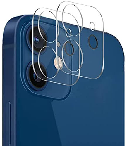 NOVAGO Compatible avec iPhone 12 Mini/iPhone 11 - Lot de 2 Films vitre Protection Verre trempé résistant pour la caméra