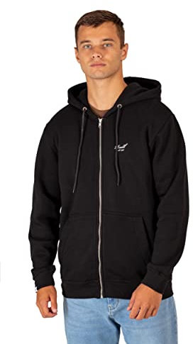 Reell Staple Logo Zip Hoodie Deep Black L