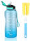 MYFOREST 2200ml/74oz Sports Water Bottle, Time Marker for Motivational Hydration, Drop-proof, BPA-free, Wide Mouth for Easy Clean: Cold/Hot/Carbonated/Cider
