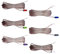 Cables de altavoz 6 Pieces Speaker Cables Wires Cords Red Gray With Connector Compatible With Samsung Home Cinema Theater