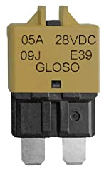 RKURCK 12V-28V DC Manual Reset Low Profile ATC Circuit Breaker Resettable Blade Fuse 5A