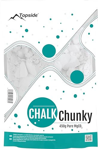 TOPSIDE Chunky Chalk Powder - 450gr Beutel - reines Magnesiumcarbonat für Klettersport, Gym, Kraftsport