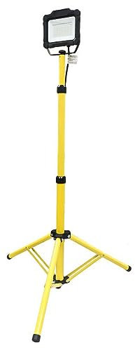 Projecteur LED de chantier 30W 3000lm 4000K avec trépied ajustable - garantie 3 ans