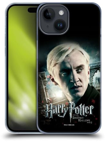 Head Case Designs Offizielle Harry Potter Draco Malfoy Deathly Hallows VIII Harte Rueckseiten Handyhülle Hülle Huelle kompatibel mit Apple iPhone 15