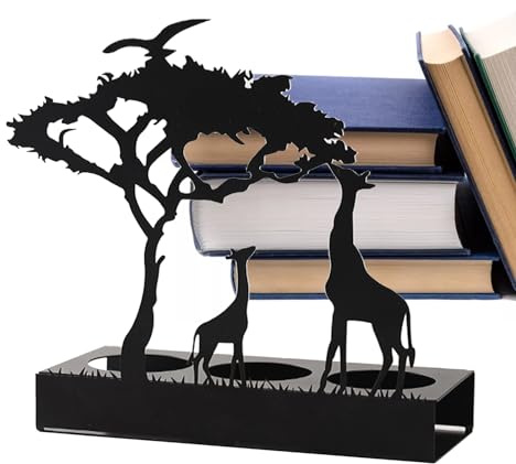 Besreey Tier Kerzenhalter - Kerzenständer Giraffe - Silhouette Kerzenhalter - Elefant Kerzenhalter - Elch Kerzenständer Schwarz | 20 X 15 X 8 cm, Weihnachtsdeko Amerikanisch Vintage