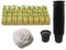 GSJNHY Steinwolle Anzuchtmatte 1 Set Soilless Mesh Net Korb Pflanze Blume Obst Gemüse Wachsen Kindergarten Topf Garten Hydrokultur Aquaponic Wachsen
