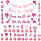 BDSHUNBF 26 Pezzi Decorazione Festa Principessa, Festone per Compleanno Bambina