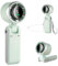 MERTTURM Mini Ventilatore Portatile, Autonomia di 12 Ore, 5 Velocità Potenti e Motore Senza Spazzole, Ventilatore Pieghevoleda Scrivania/Collo/Tasca per Viaggi, Trucco, All'aperto(Verde Tiffany)