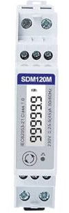 NURII Single Phase Smart kWh Meter,SDM120M 5(45) A, 220/230V, SRS485, 17.5mm
