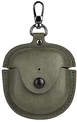 YOUULAR Headphones Cases for Bose QuietComfort Earbuds II Case Cover, Business PU Leather Cases Covers Charging Case Cases Green