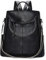 VX VONXURY Rucksack Damen Elegant, Anti-Diebstahl Cityrucksack Pu Leder Offene Rückentasche Wasserdicht Reiserucksack 2 in 1 Handtasche für Schule Arbeit Freizeit