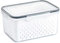 Recipiente de almacenamiento de refrigerador Contenedores de almacenamiento de frutas Organizador de refrigerador contenedor de ensaladas de alimentos de refrigerador con tapa colandante de 850 ml