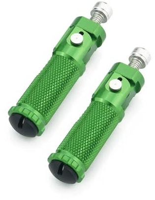 SIMICASE Cale Pied Moto 1 Paire De Repose-Pieds Pliables pour Pédales Arrière De Moto, Repose-Pieds Pliables pour Kawasaki Repose-Pieds De Moto(Vert)